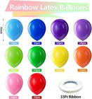 Assorted Rainbow Latex Balloons 12 Inch 100 Pack Birthday Wedding Party Decor