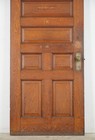 Antique 7 Panel Chestnut Entry Door 83 375 X 35 625 In 