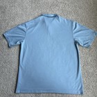 Nike Golf Nikefit Dry Dri-fit Men   s Blue Solid Polo Shirt L Breathable