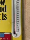 Vintage Winston Antique Original Gas Station Cigarette Thermometer Metal Sign Ad