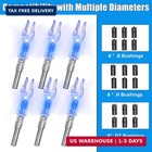6pcs Led Lighted Arrow Nocks With On off Switch For Target Shooting  Fits  204 