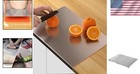 Large Stainless Steel Cutting Board Kitchen Set With Silicone Mat Durable Foo   