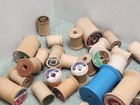 93 Vintage Wooden Sewing Thread Wood Spools Lot Empty Many Sizes