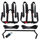 Rzr 200 Harness Bar W  Black 4-point H-style Harnesses  Straps   Bypass