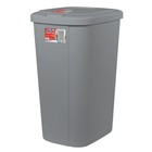 Hefty 13 3 Gallon Touch Top Kitchen Trash Can Plastic Garbage Bin Gray