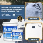 Rv Roof Coating White  Wadities Waterproof Solar Reflective Sealant  White 