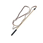 Coolcybercats Fun Cat Kitten Toy Wood Wand W  Deer Leather String Simple Catcher