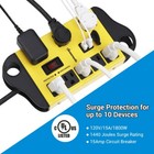 Dewenwils  8 Outlet Power Strip Surge Protector With 2 Usb Port Heavy Duty 15ft