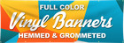 Custom Full Color Vinyl Banner - Free Shipping 