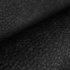 Black Charcoal Heavy Vinyl Romo Soho Faux Leather Textured Modern Wallpaper Roll