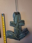 12 x 12  Vintage Boat Anchor Wall Hanging Drift Wood Nautical Theme Home Decor
