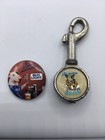 Vintage Budweiser Spuds Mackenzie Keychain Bottle Opener   Button Pin Pinback
