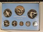 1980 Belize 8-coin Proof Set W case   Coa