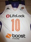 Phoenix Mercury Jasmine James  10 Wnba Game Used Worn Adidas Basketball Jersey L