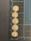 Set Of 5 Vintage Sterling Silver Concho Tuxedo Studs Hand Stamped Southwest 925
