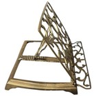 Antique Vintage Solid Brass Adjustable Folding Stand Book Bible Sheet Music 9x7 