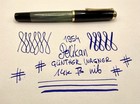 Mint 1954 Pelikan 400 Green Striated Fountain Pen- 14k B Flexy Nib- Restored