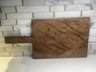 Rare Antique Primitive Wooden Wood Charcuterie Board Dough Plate Shovel Handle