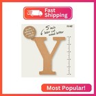 Plaid Unfinished Wood Letter  5  Wooden Surface Perfect For Diy Arts And Crafts 