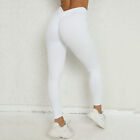 Women Gym Leggings Sexy Sports Pants Push Up Nylon Spandex V Cut Yoga Fashion