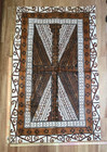 Large Polynesian Tapa Bark Cloth South Pacific Island Of Fiji 58    X 36   