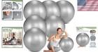 Inflatable 22 Inch Stability Balls - 6 Pack Heavy Duty For Safety   Comfort