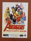 Black Widow Marvel The Avengers Sketch Card By Kathryn Layno  Rittenhouse