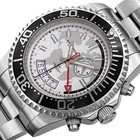 Akribos Xxiv Men s Ak955ss Multifunction Map Print Dial Stainless Steel Watch
