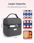 Breastmilk Cooler Bag With 2 Ice Packs  Fits 6 Baby Bottles Up To 10 Ounce  F   