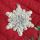 Gorham Sterling Silver Snowflake Christmas Ornament  1971  mpn 1971 