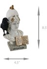 Veronese Design Poe Nevermore Raven Statue  8 5 Inch On Pallas Athena Bust