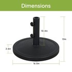 Mainstays 26 Lb Steel Round Umbrella Base Black Patio Umbrella Stand 2 Pack