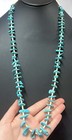 Vintage Native American 34    Turquoise Heishi Necklace