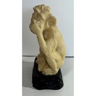 Vintage Hear No Evil  See No Evil  Speak No Evil Monkeys Sculpture