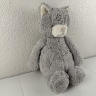 Jellycat London Original 12    Medium Bashful Gray Kitty Kitten Cat Stuffed Plush