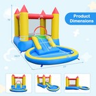 Inflatable Bounce House With Splash Pool  Water Slide And Bouncy Area For Kids