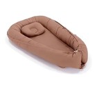 Baby Lounger - Baby Nest Cover - Breathable   Soft Cotton   Reversible -brown