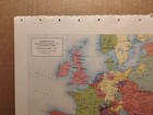 1966 Vintage Europe In 1721 Authentic Old Mcm Atlas Map Rand Mcnally World Atlas