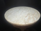Vintage French Empire Style Marble And Wood Table Made In Italy