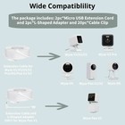 Micro Usb Camera Extension Cable For Wyze   2-pack  30ft  Power Extension Cord F