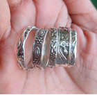 Silver Stacking Rings 925 Sterling Silver Band Ring   Boho Ring Knuckle All Size