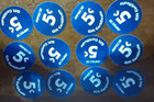 6th  Print  Set 5  Cent  Aafes   Pogs  2005 Printing Extra Fine