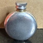 Vintage Small Pewter Flask Made In England Marked S r Pewter 2 1 2    Tall