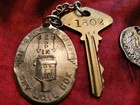 Antique Hotel Key Fob Lot - Waldorf Astoria  Beverly Wilshire Hotel   1602 Key