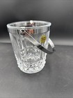 French Lead Crystal Mini Ice Bucket Cristal D arques France W  Handle 5 1 4   
