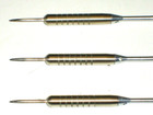 Steel Tip Darts  Used 25 Gram 1 4  Plated With New Alum Shafts   Flights  4081