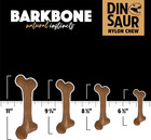 Pet Qwerks Dinosaur Barkbone - Nylon Dog Bone For Tough Chewers -real Bacon Flav