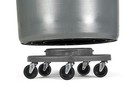 Trash Can Dolly Heavy-duty   5 Caster   460 Lb Capacity   18  Gray