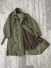 Vintage 1950s Us Military Korean War Era Trench Coat Jacket W  Liner Size Med