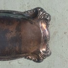 Antique Victorian Ornate Silver Plated Coffin Casket Plate Plaque Oddity 4